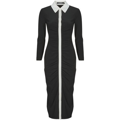 Karl Lagerfeld LSLV POLO DRESS Crna Cijene