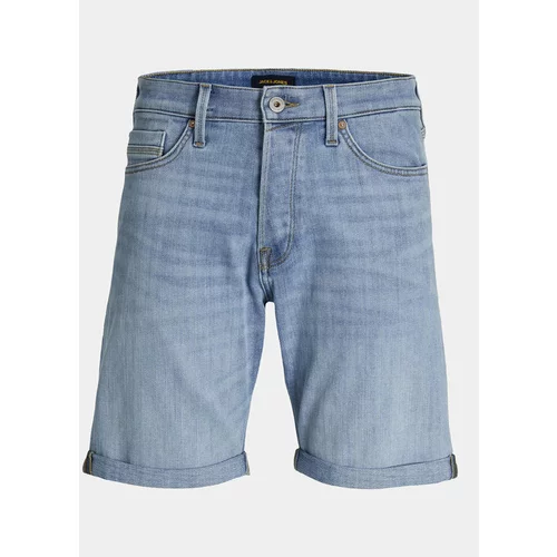 Jack & Jones Jeans kratke hlače Chris 12249095 Modra Relaxed Fit