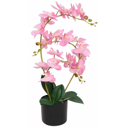  Umjetna orhideja s posudom 65 cm ružičasta