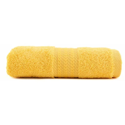 HOBBY žuti ručnik od čistog pamuka Sunny, 70 x 140 cm