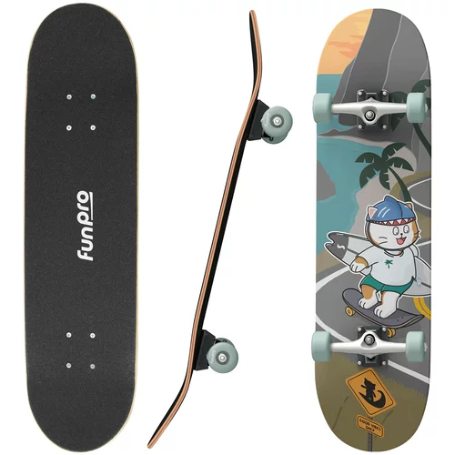Fun Pro Skate 21 Skateboard velik za mladino javorjev les Cool dizajni