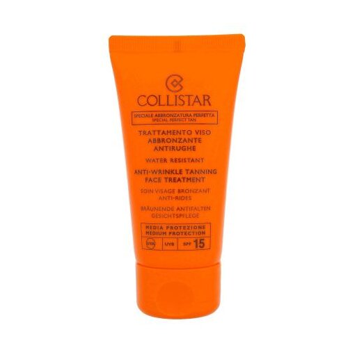 Collistar Special Perfect Tan Tanning Face Treatment SPF15 sončna krema za obraz 50 ml za ženske Cene