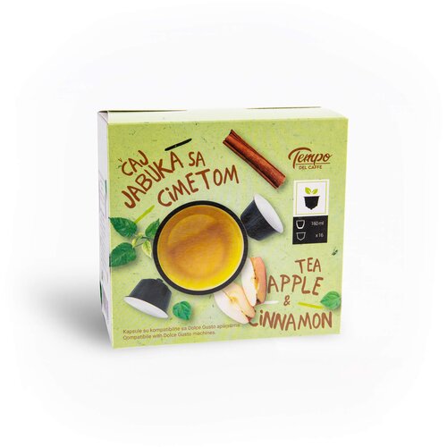 TEMPO DEL CAFFE Kapsule za Dolce Gusto Čaj sa jabukom i cimetom, 16 kapsula Slike