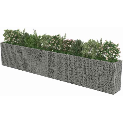  Gabionska sadilica od pocinčanog čelika 540 x 50 x 100 cm Slike