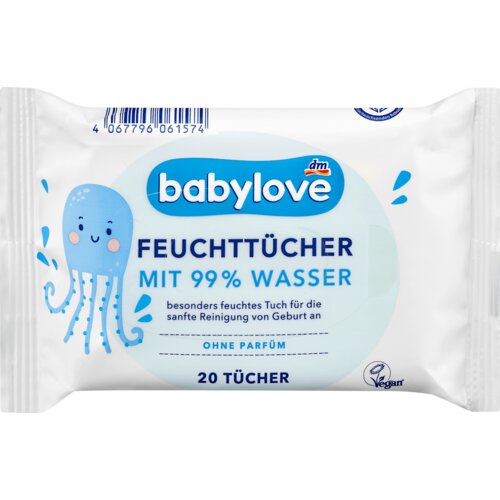 babylove Vlažne maramice sa 99% vode 20 kom Cene