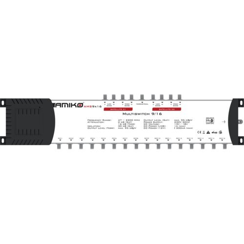 Amiko Multiswitch 9/16 z dodatnim napajanjem, kaskadni - AMS9X16 Cene