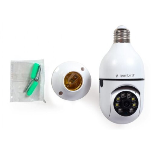 Gembird TSL-CAM-WRHD-01 pametna vrtljiva wifi kamera E27 1080p MicroSD Cene