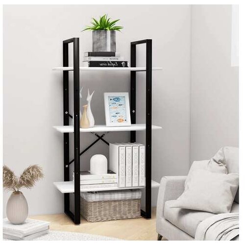  Regal s policami bel 60x30x105 cm iverna plo&amp;scaron;ča Slike