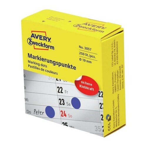 Avery Zweckform Etikete zweckform 3857 fi19mm modra, (21290144) Cene