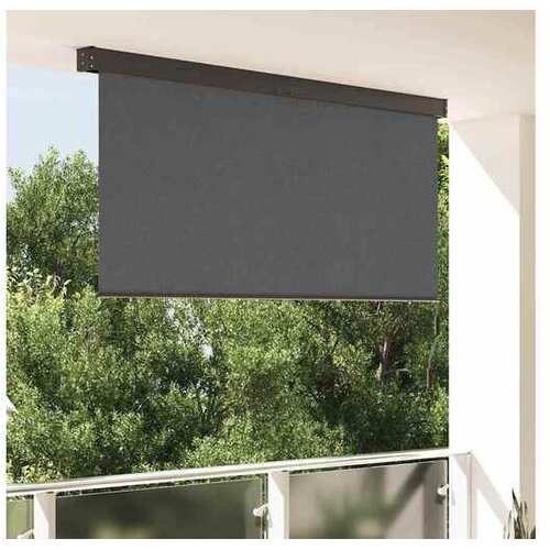 vidaXL Rolo z zavesami Antracit 200 x 250 cm Tkanina in aluminij Cene