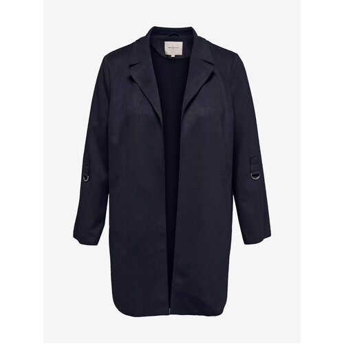Only Dark blue lightweight coat for women in suede finish CARMAKOMA Joline - Ladies Cijene