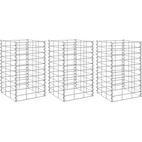  Gabionske povi&scaron;ene gredice 3 kom 30 x 30 x 50 cm željezne Cijene