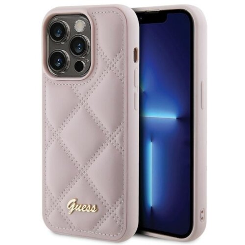  ORIGINALNA FUTROLA GUESS SA PROŠIVENIM METALNIM LOGOTIPOM GUHCP15LPSQSQSP ZA IPHONE 15 PRO ROZA Cijene