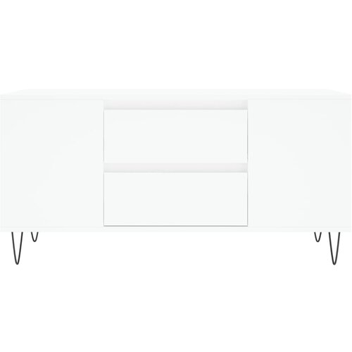  Stolić za kavu bijeli 102 x 44,5 x 50 cm od konstruiranog drva Bijela Slike