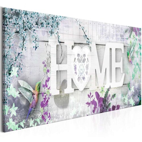  Slika - Home and Hummingbirds (1 Part) Green Narrow 135x45 Slike