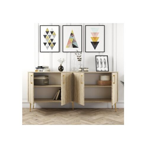 Hanah home Konzolni sto Kijev, 180x78x35 cm, Bež Slike