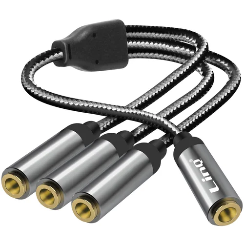 LINQ Audio Splitter Adapter Jack 3,5 mm ženski na 3x Jack 3,5 mm ženski, (20650937)