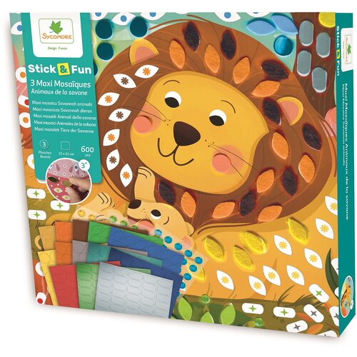 SYCOMORE Stick & Fun – mozaik – živali s savane Cene