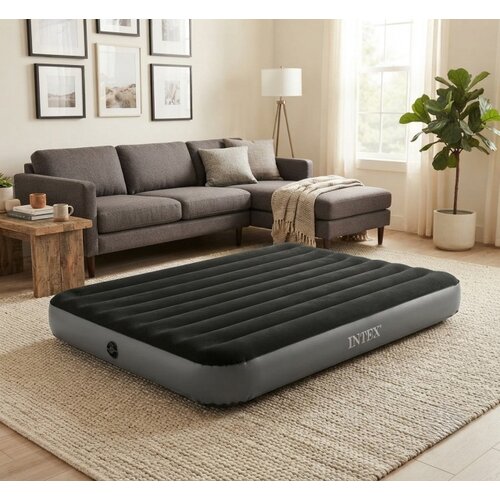 Intex Dura-Beam Vazdu&amp;scaron;ni krevet Full Downy sa ugrađenom nožnom pumpom 191 &amp;times; 137 &amp;times; 25 cm ( 64762 ) Slike
