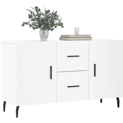  Komoda bijela 100x36x60 cm od konstruiranog drva Slike