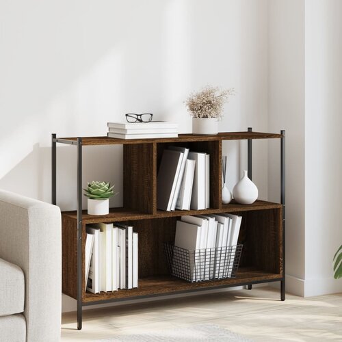 VidaXL Regal za knjige boja hrasta 102x28x77 5cm od konstruiranog drva Slike