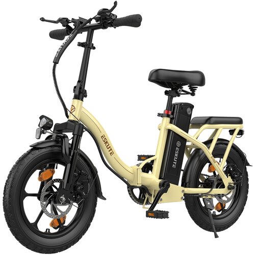 ESKUTE Mini električno kolo D100, zložljivo, 16", 36V 13Ah, rumeno, (5000036377) Cene