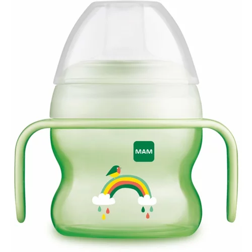 Mam Starter Cup otroški lonček z ročaji 4m+ Green 150 ml
