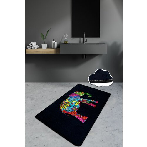  olifant - black (80 x 100) multicolor bathmat Cene
