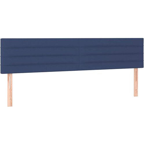  s oprugama i madracem plavi 160x200 cm od tkanine Slike
