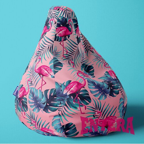 ENTERA Lazy Bag - Roze flamingosi - 022 Slike