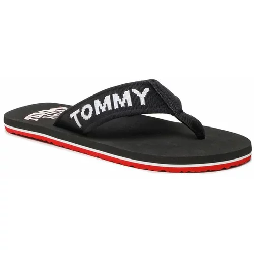 Tommy Jeans Japonke Flip Flop Logo Tape EM0EM01147 Črna