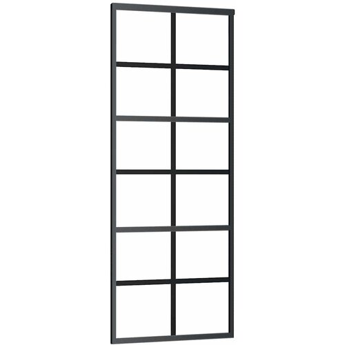  Klizna vrata od stakla ESG i aluminija 76 x 205 cm crna Slike