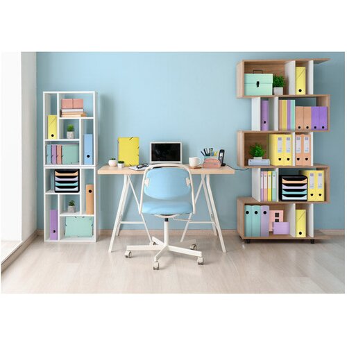 FASCIKL KLAPA S GUMICOM KARTON A4 AQUAREL EXACOMPTA 55528E PASTELNO PLAVA Slike