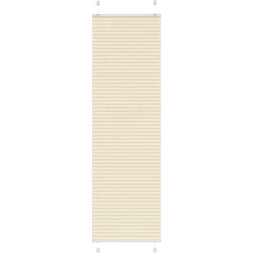 vidaXL Plisirana zavesa kremne barve 60x200 cm, &scaron;irina blaga 59,4 cm, poliester, (5000298417) Cene