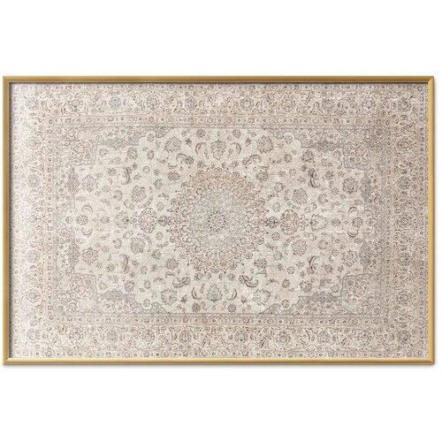  Plakat - Sand Carpet - Worn Persian Rug with Rich Ornamental Motifs 42x29.7 Zlatni okvir Cene