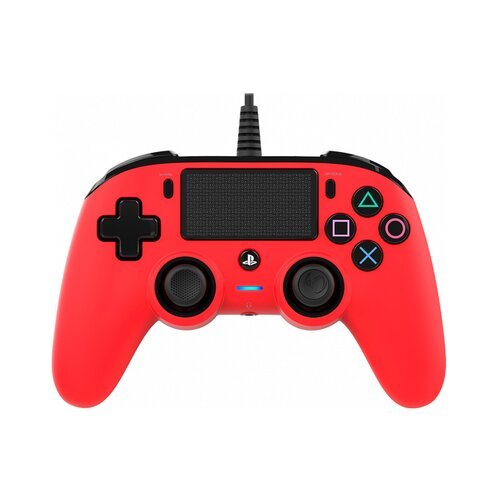 Nacon PS4 Wired Compact Controller crveni bežični gamepad Slike