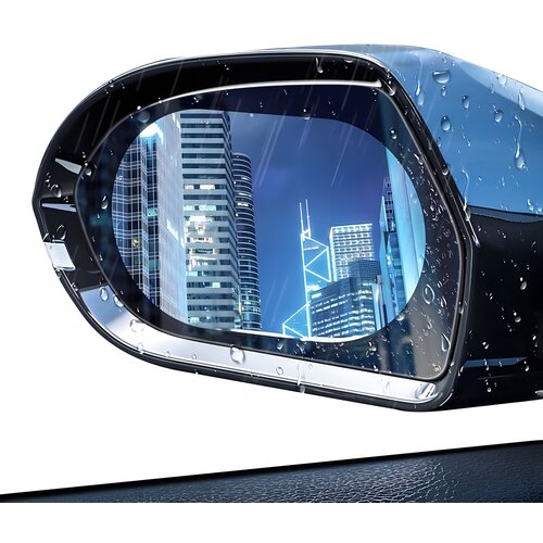 Techsuit 2x Folija otporna na ki&scaron;u - za retrovizor automobila (9,5x13,5 cm) - Prozirna Cijene