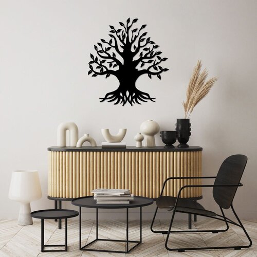 Wallity Zidna dekoracija Monumental Tree 3, 70 x 76 cm, Crna Cene