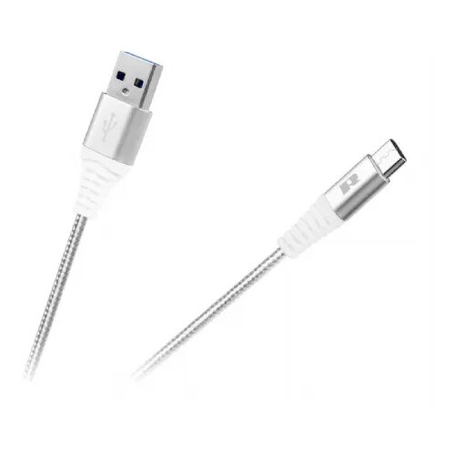 Rebel USB kabel , 2.0 M. > tip C. M., bele barve, 0,5 m Cene