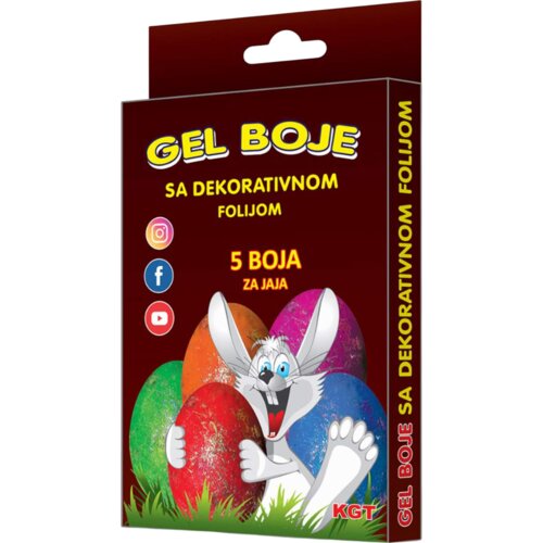 Nepoznato Gel boja sa dekorativnom folijom KGT 5kom + rukavice Cene