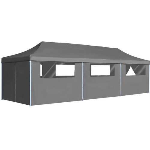  Zložljiv pop-up &scaron;otor za zabave 8 stranic 3x9 m antraciten Cene