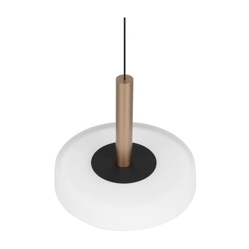  Črno-bela in zlata LED zatemnitvena viseča svetilka s steklenim senčilom &amp;oslash; 22 cm Celeste &amp;ndash; Slike