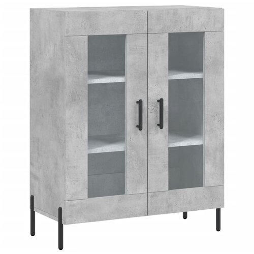  Visoka komoda siva betona 69,5x34x180 cm od konstruiranog drva Slike
