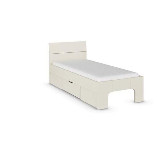 Boxxx POSTELJA 90 cm x 200 cm , leseni material barve &amp;scaron;ampanjca Slike