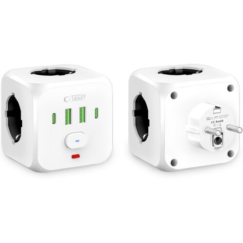 TECH-PROTECT Punjačka stanica Tech - Protect PCL3x4 - Bijela Cijene