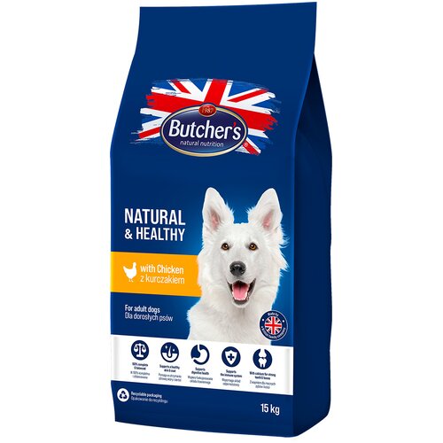 Butcher&amp;#039;s Natural &amp;amp; Healthy s piletinom - 15 kg Slike