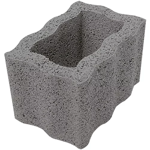 x škarpni element za cvijeće betonska posuda (sive boje, 30 20 20 cm, beton)