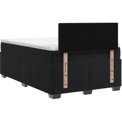  Boxspring krevet s madracem Crna 120 x 200 cm Bar&amp;scaron;un - Crna 120 x 200 cm Kristal s dugmadima Slike