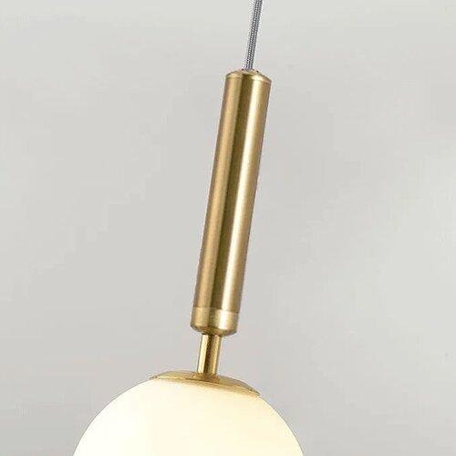 Toolight Luster od staklene kugle s spiralnim visećim svjetlom G108-1W zlato E27 Slike