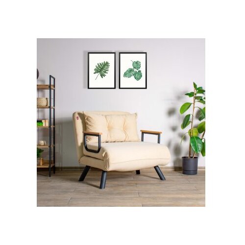  Sando single - cream cream 1-Seat sofa-bed Slike